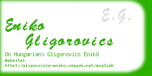 eniko gligorovics business card